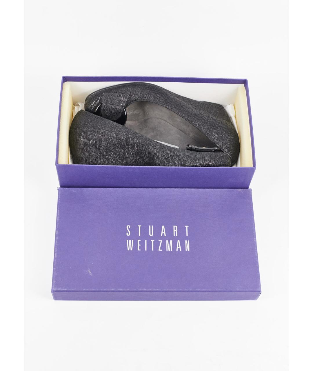 STUART WEITZMAN Черные замшевые туфли, фото 6