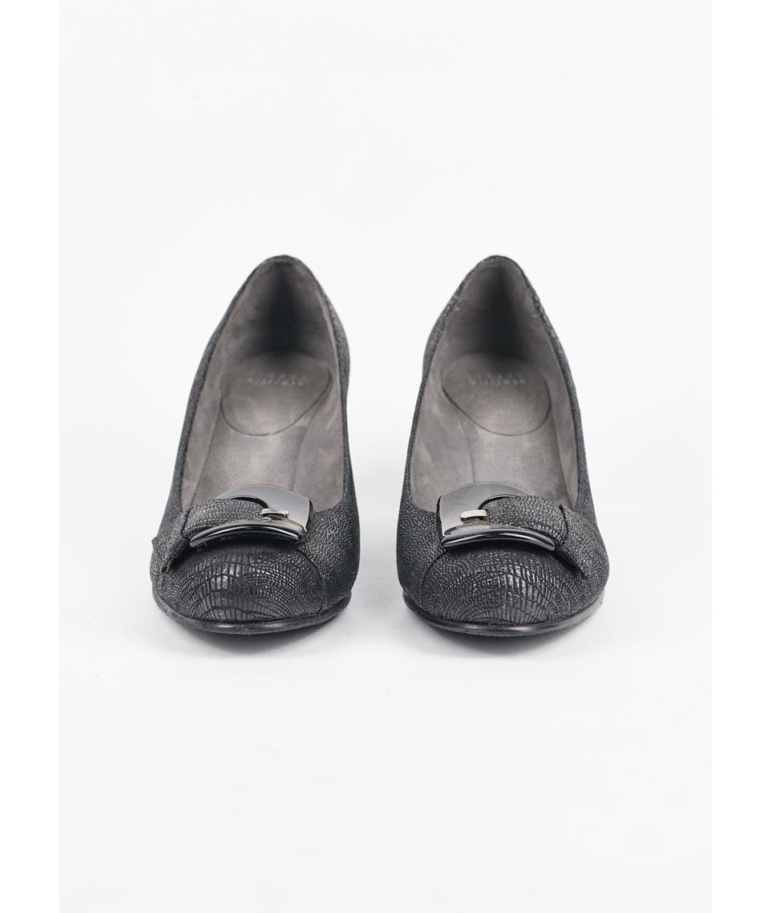 STUART WEITZMAN Черные замшевые туфли, фото 2