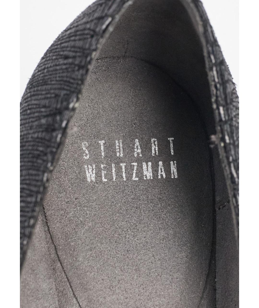 STUART WEITZMAN Черные замшевые туфли, фото 3