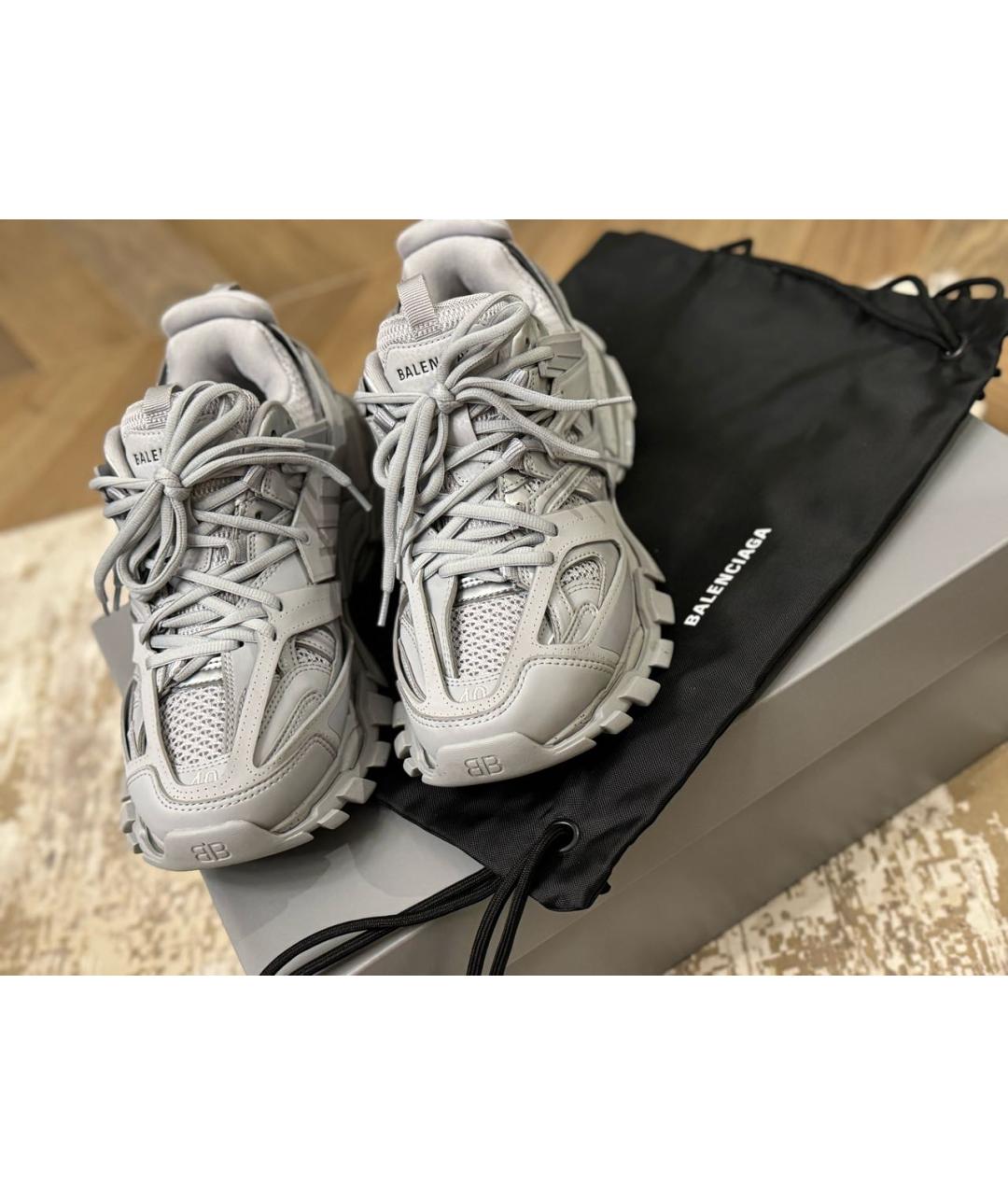BALENCIAGA Серые кроссовки, фото 4