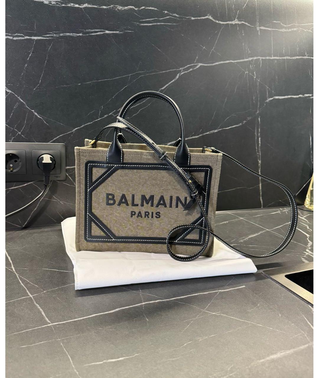 BALMAIN Бежевая сумка тоут, фото 8