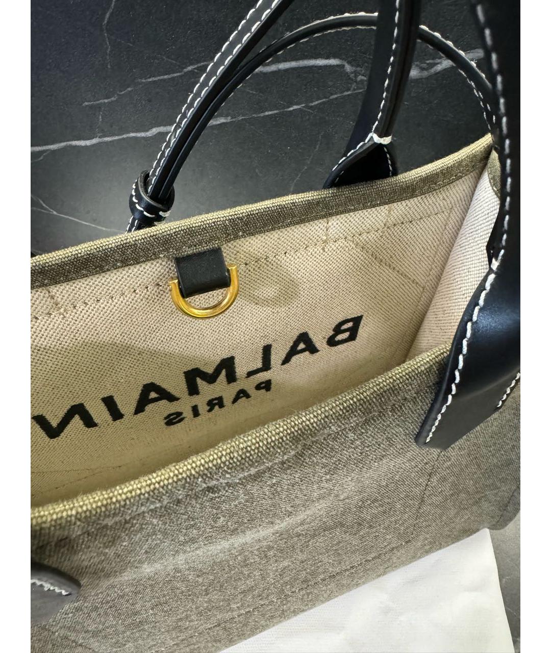 BALMAIN Бежевая сумка тоут, фото 7