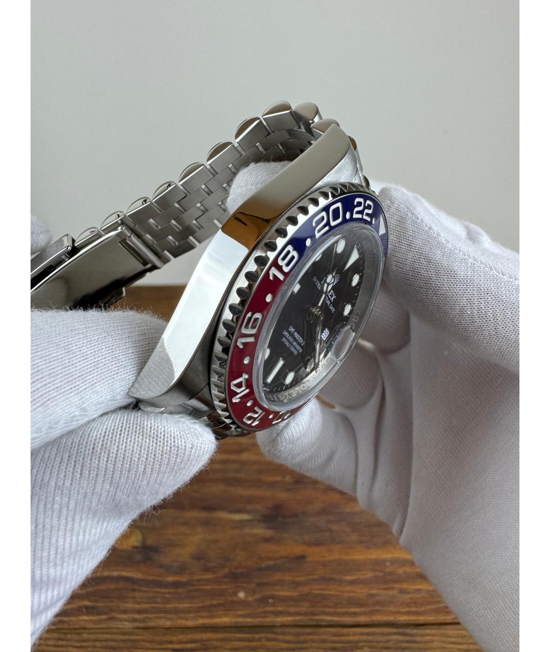 ROLEX Черные стальные часы, фото 6
