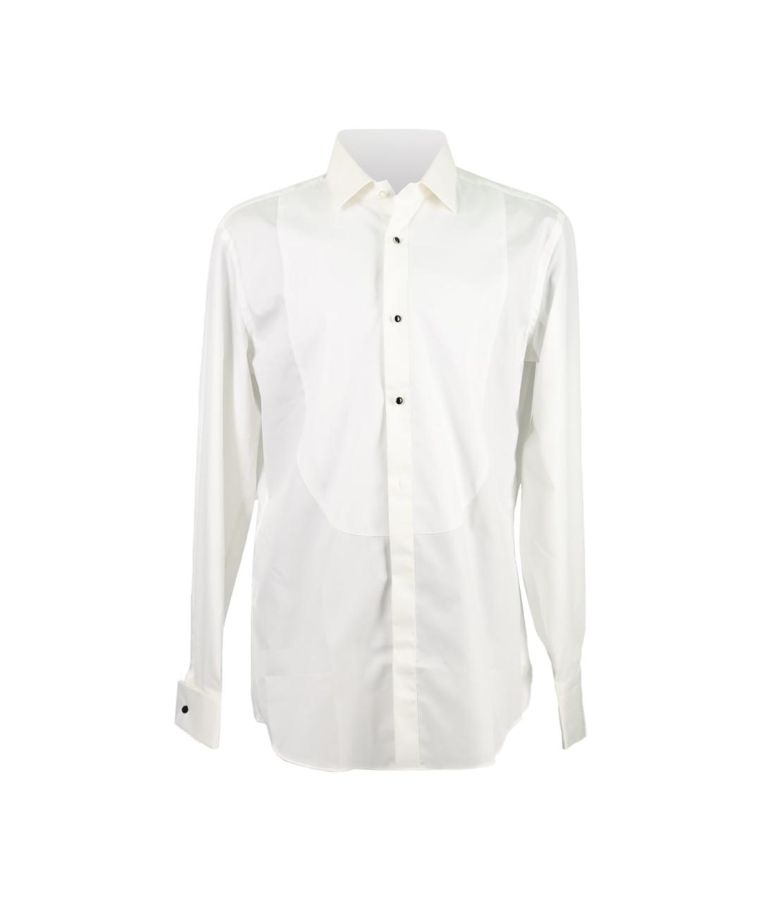 HUGO BOSS Белая хлопковая классическая рубашка, фото 1
