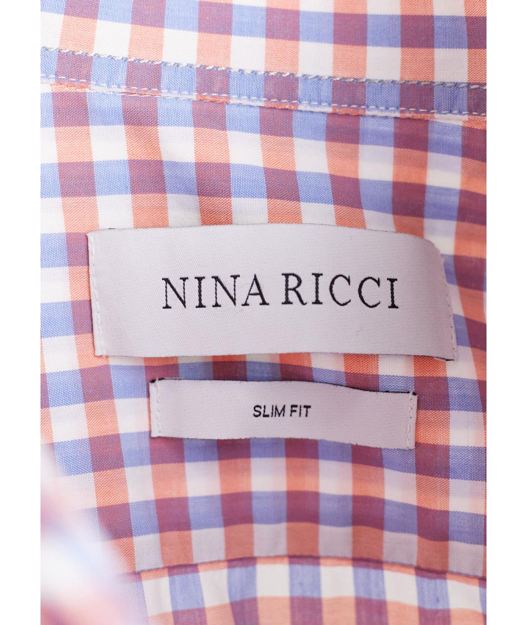 NINA RICCI Голубая хлопковая кэжуал рубашка, фото 3