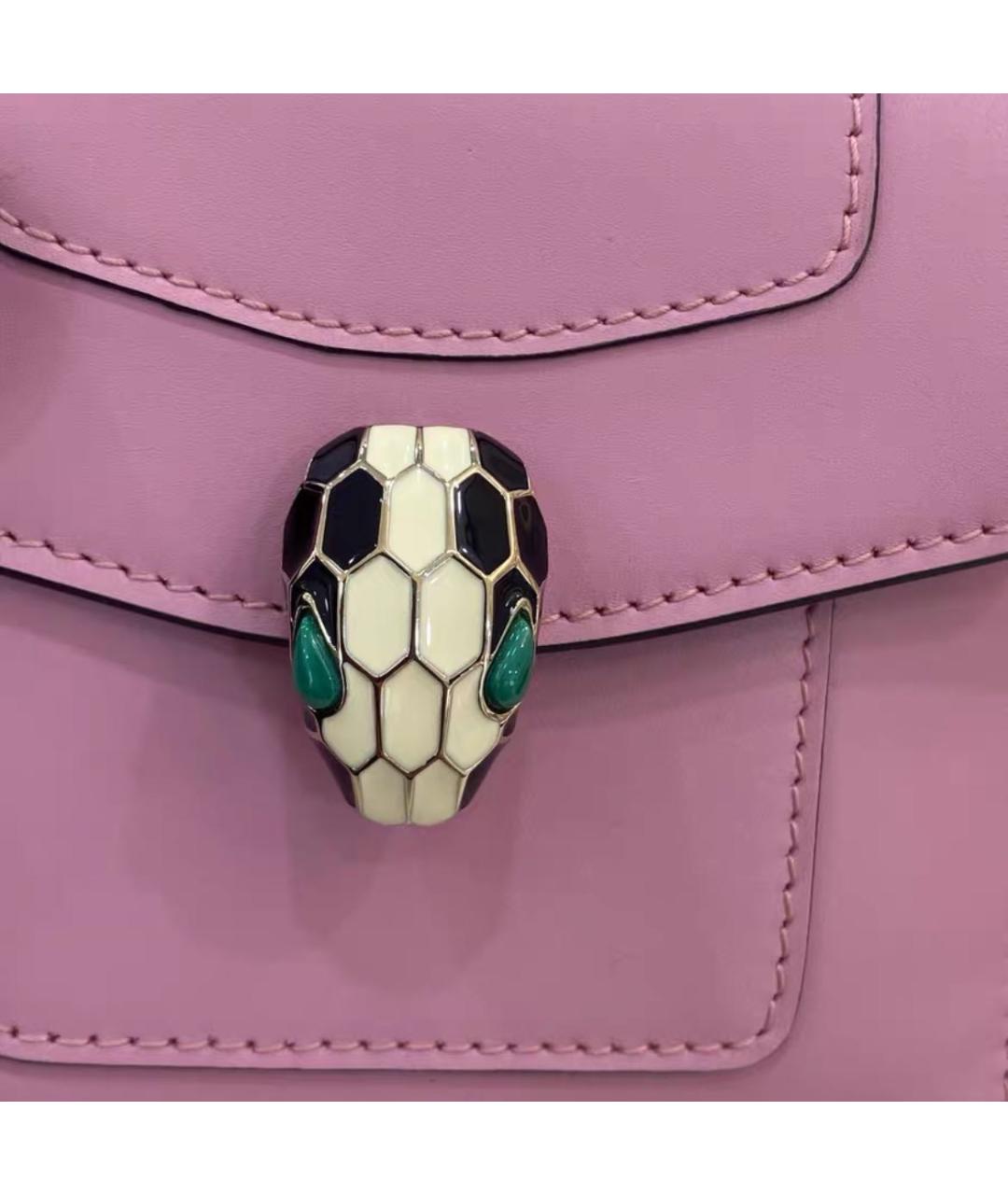BVLGARI Розовый кожаный кошелек, фото 6