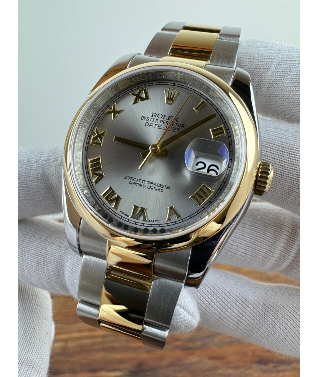 ROLEX Серые часы, фото 3