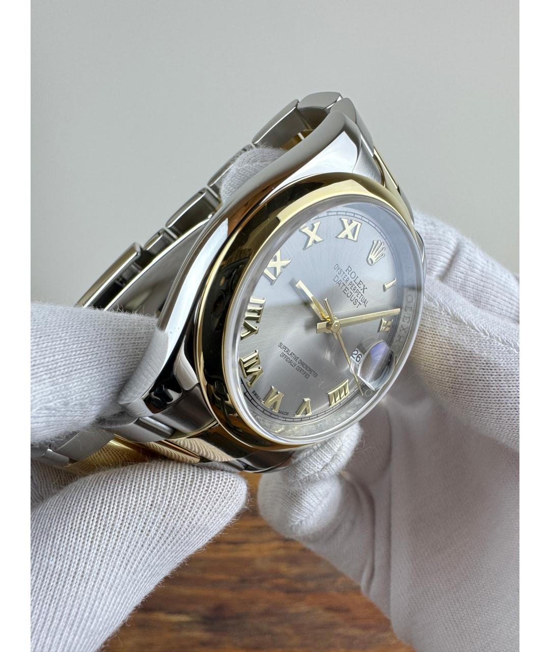 ROLEX Серые часы, фото 5