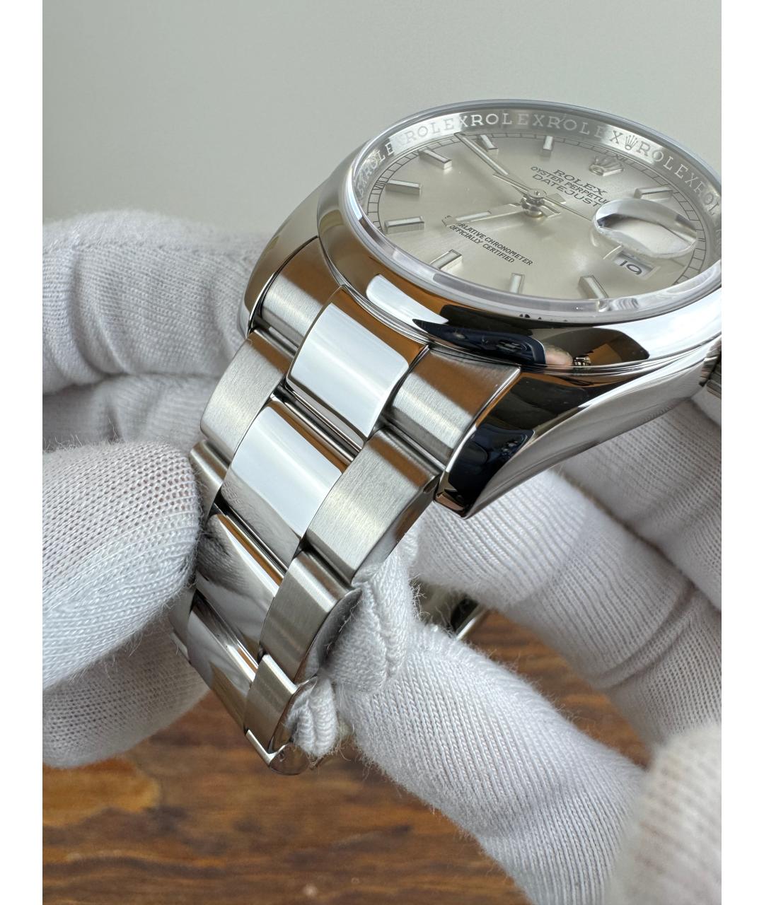 ROLEX Серые часы, фото 7