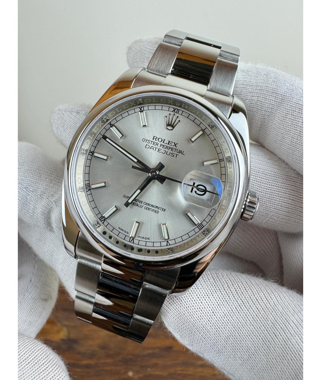 ROLEX Серые часы, фото 4