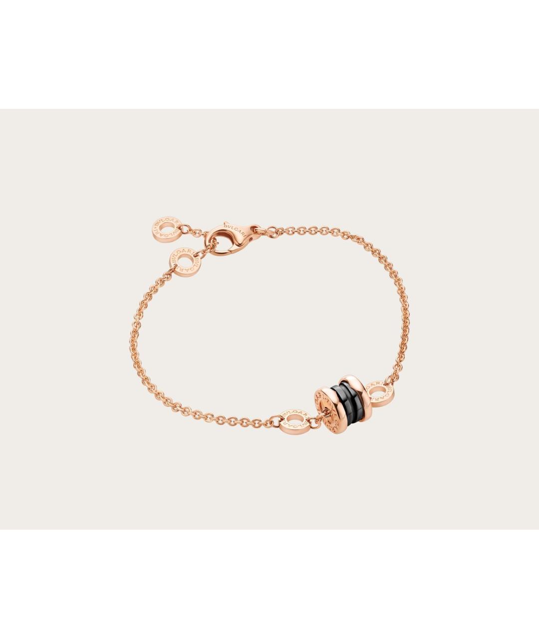 BVLGARI Черный браслет из розового золота, фото 8