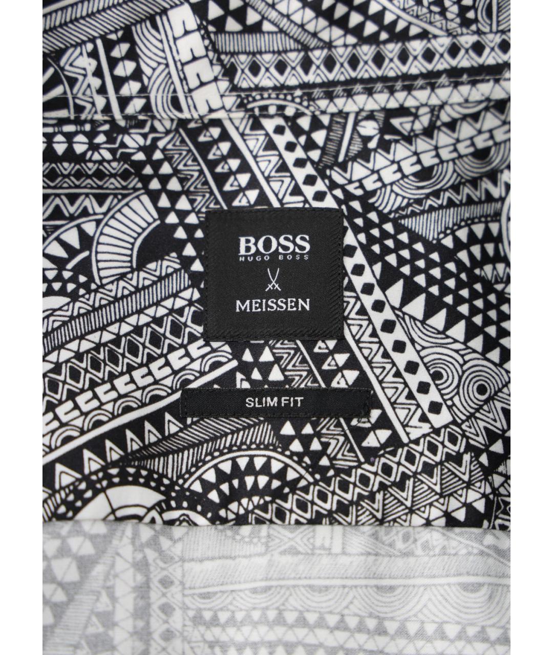 HUGO BOSS Черная хлопковая кэжуал рубашка, фото 3