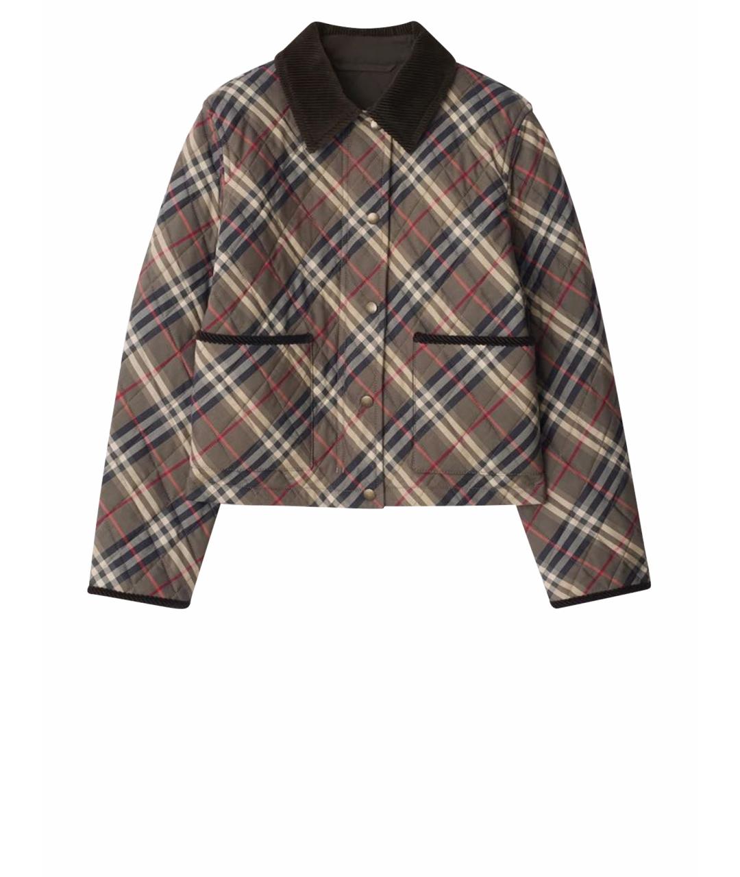 BURBERRY Коричневая хлопковая куртка, фото 1