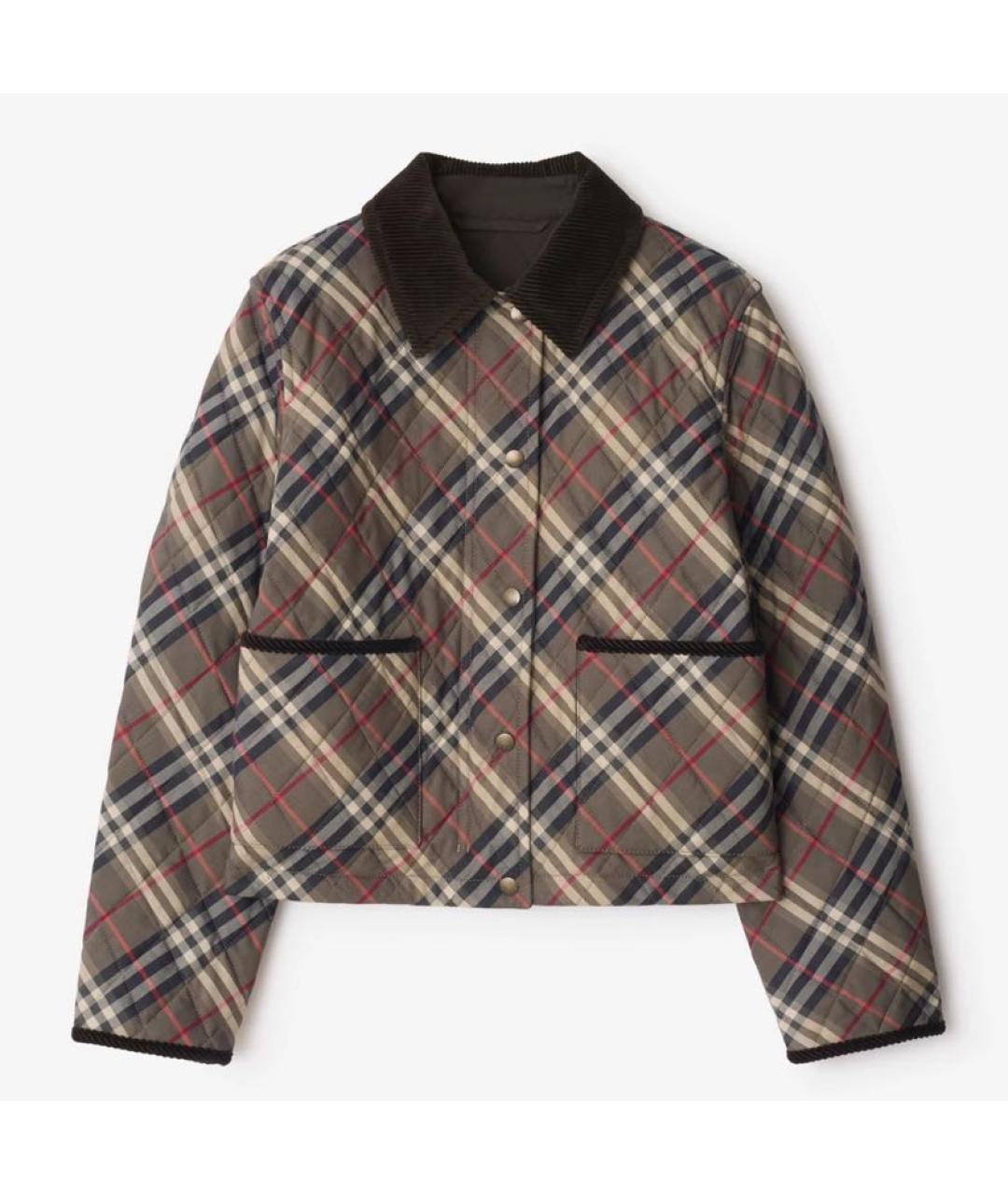 BURBERRY Коричневая хлопковая куртка, фото 7