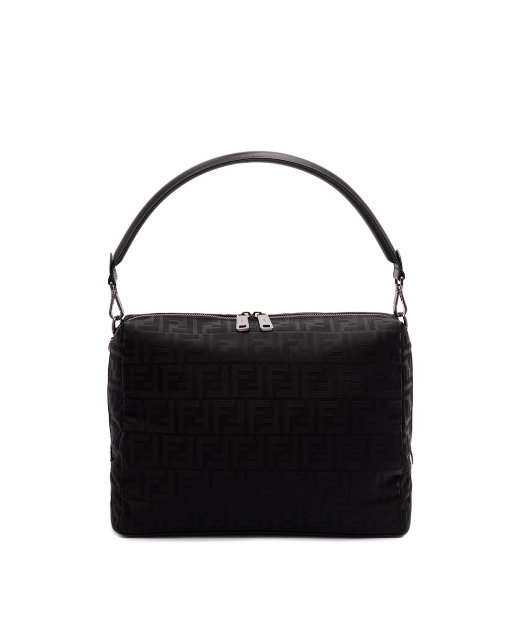 FENDI Черная синтетическая сумка на плечо, фото 1