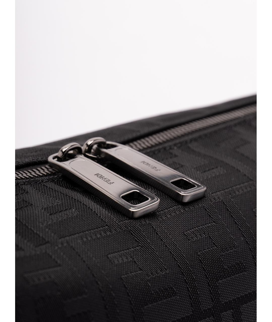 FENDI Черная синтетическая сумка на плечо, фото 5