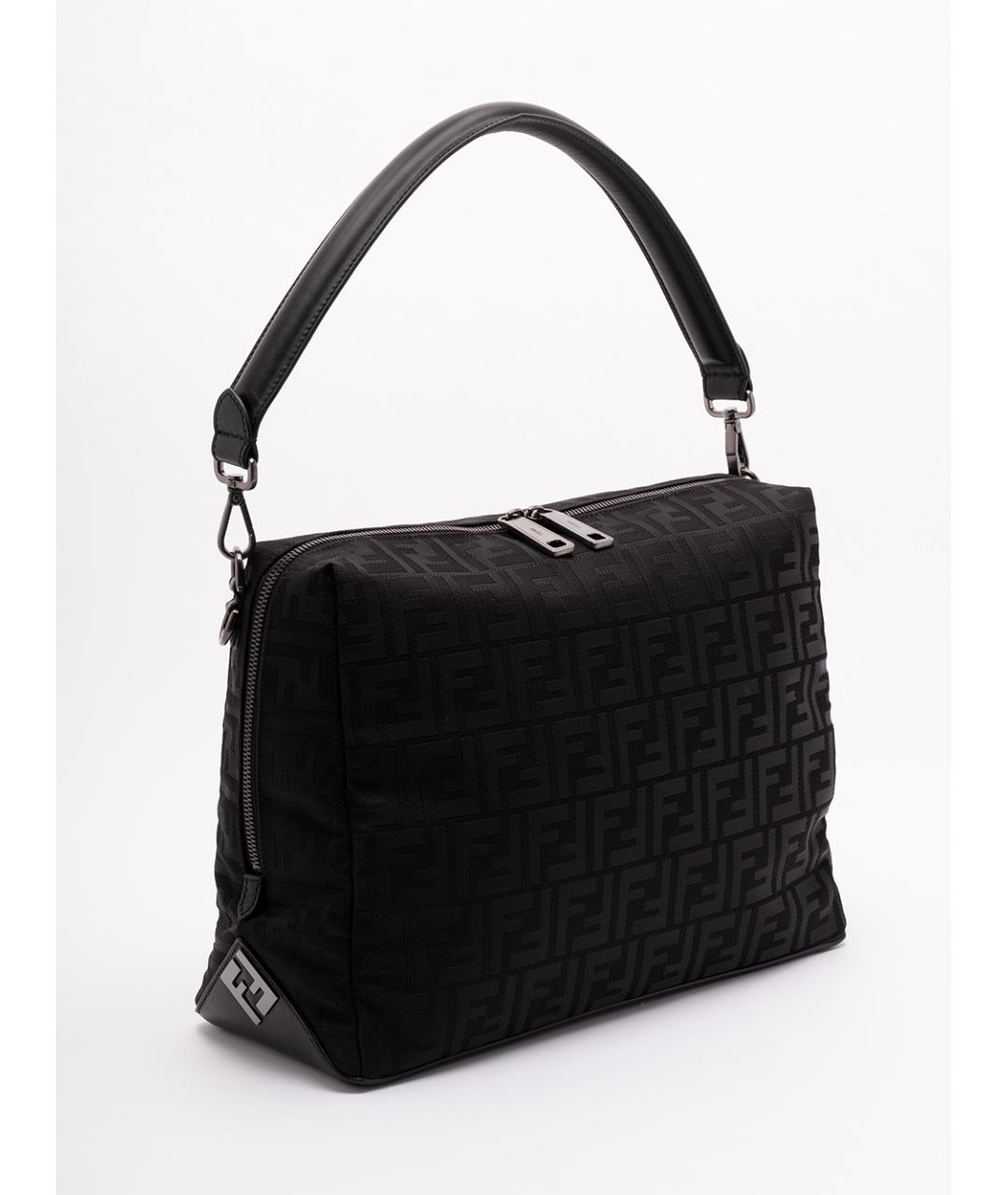 FENDI Черная синтетическая сумка на плечо, фото 3