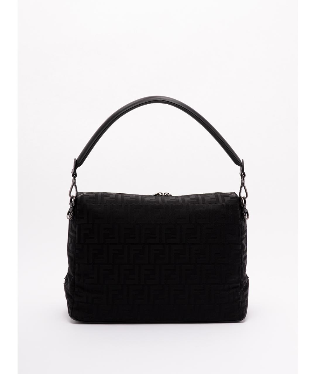 FENDI Черная синтетическая сумка на плечо, фото 2