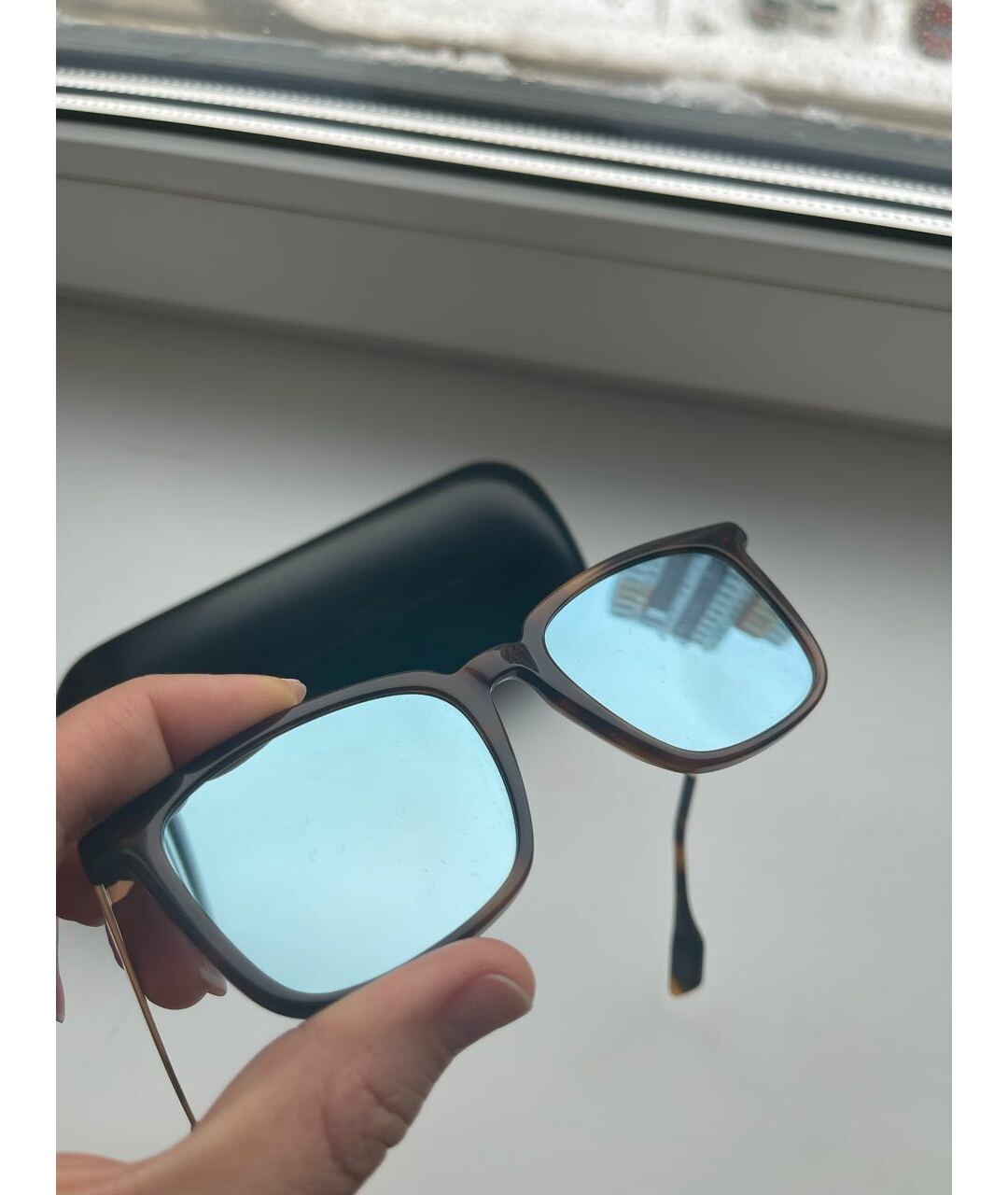 ALEXANDER MCQUEEN Коричневые металлические солнцезащитные очки, фото 5