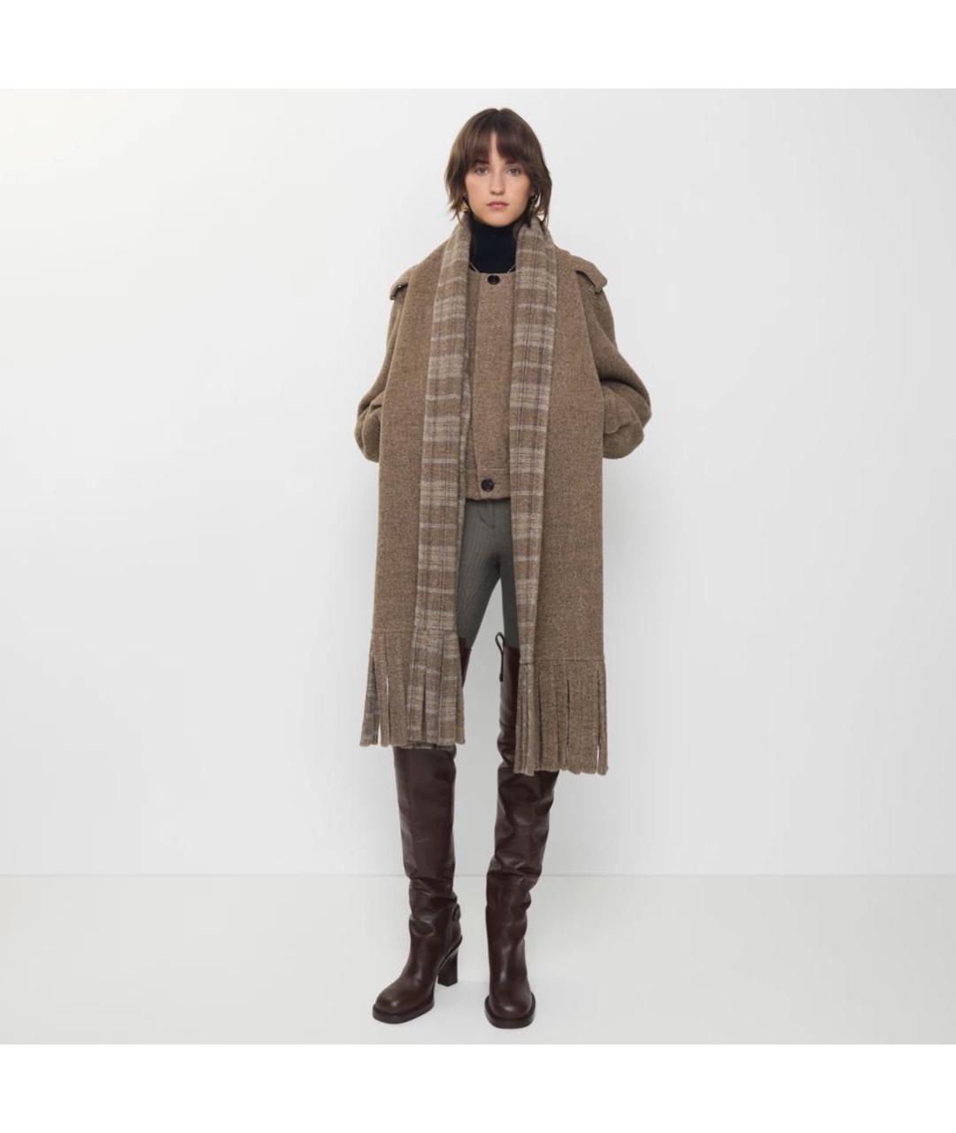 BURBERRY Коричневая шерстяная куртка, фото 3