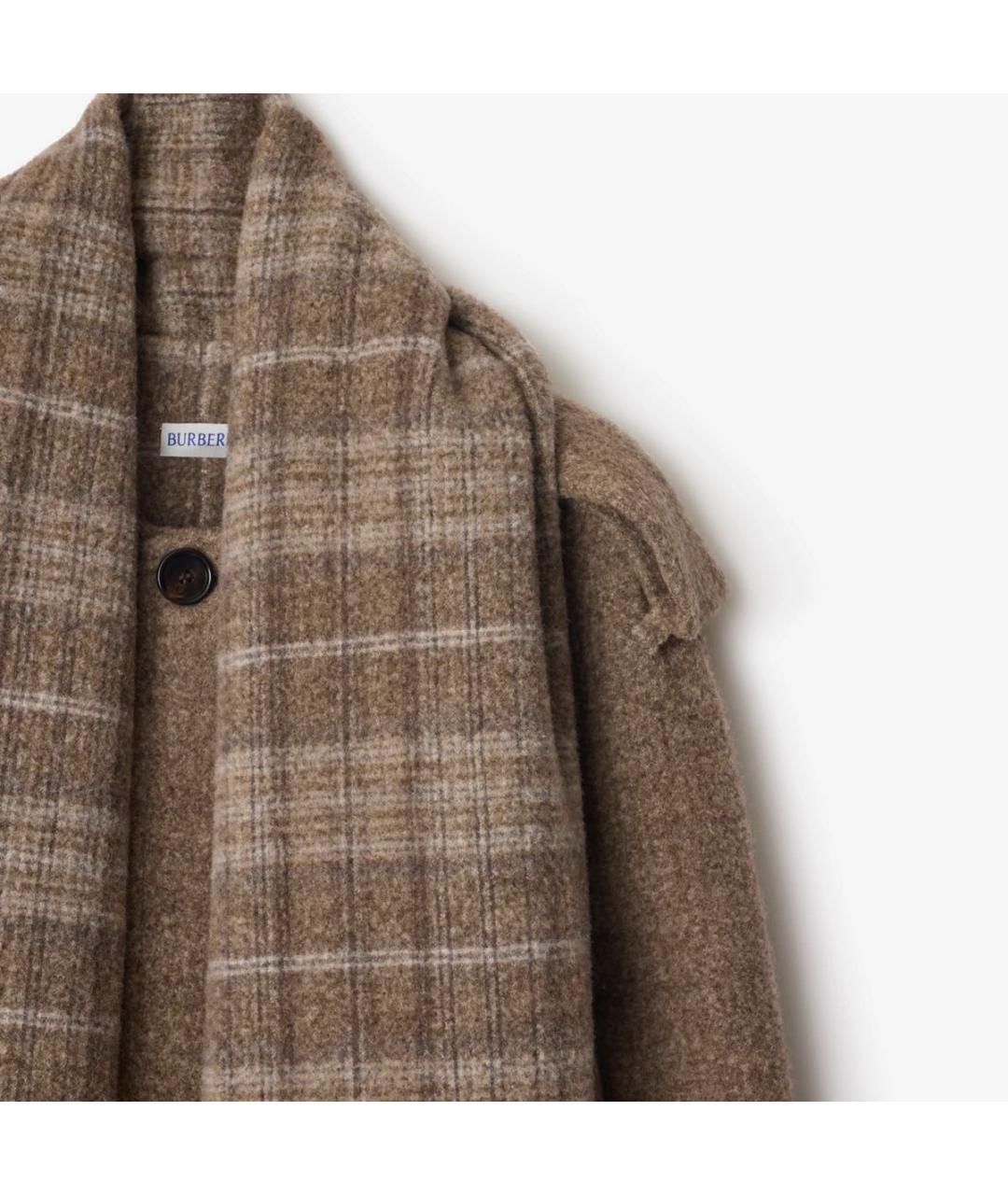 BURBERRY Коричневая шерстяная куртка, фото 7