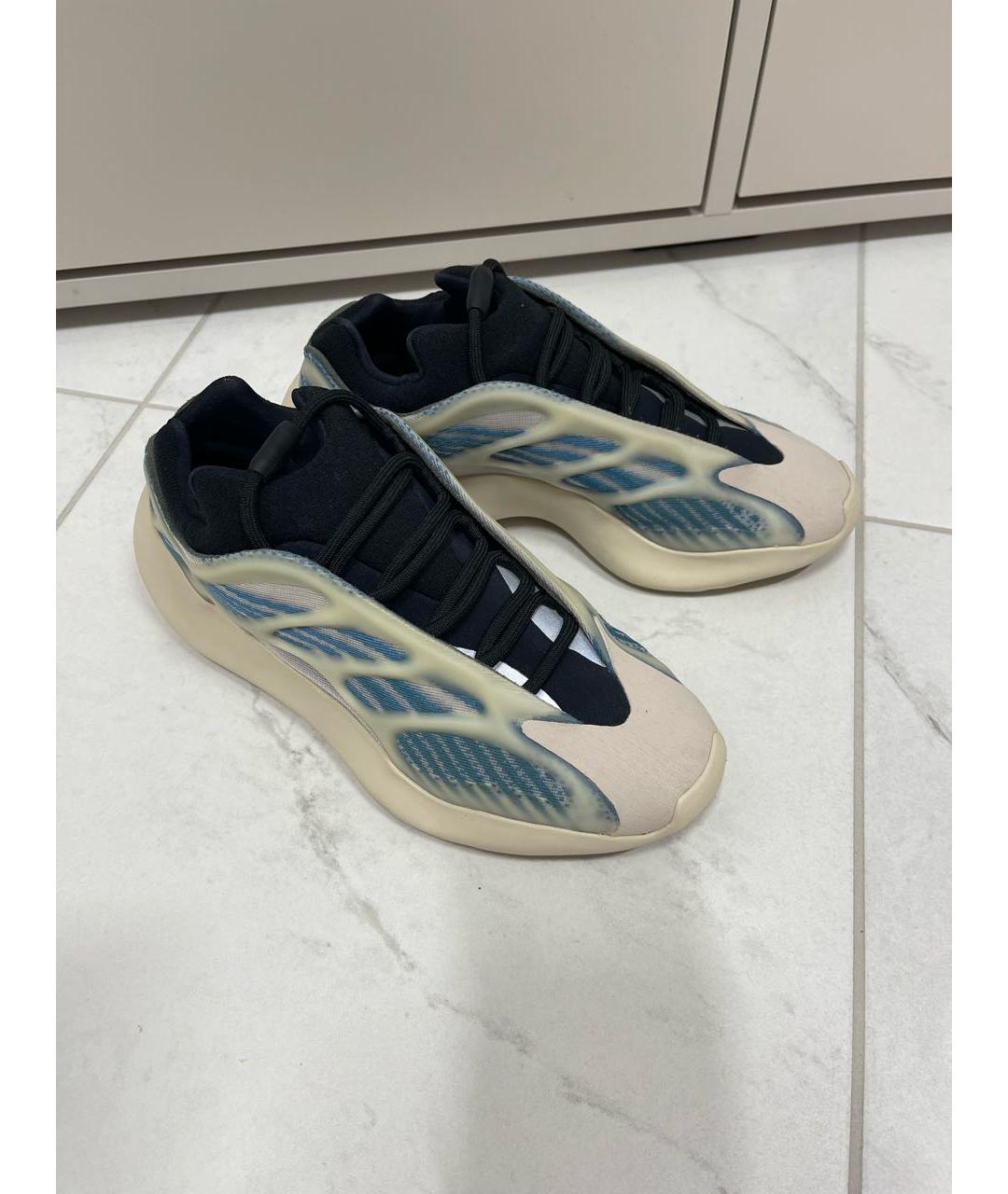 ADIDAS YEEZY Бирюзовые резиновые кроссовки, фото 2