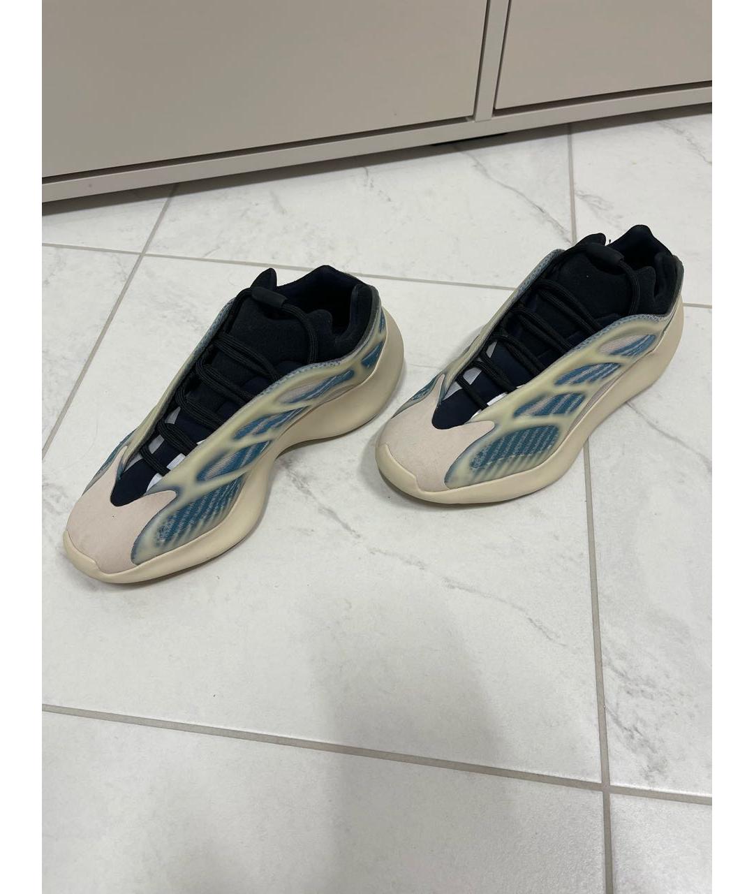 ADIDAS YEEZY Бирюзовые резиновые кроссовки, фото 3
