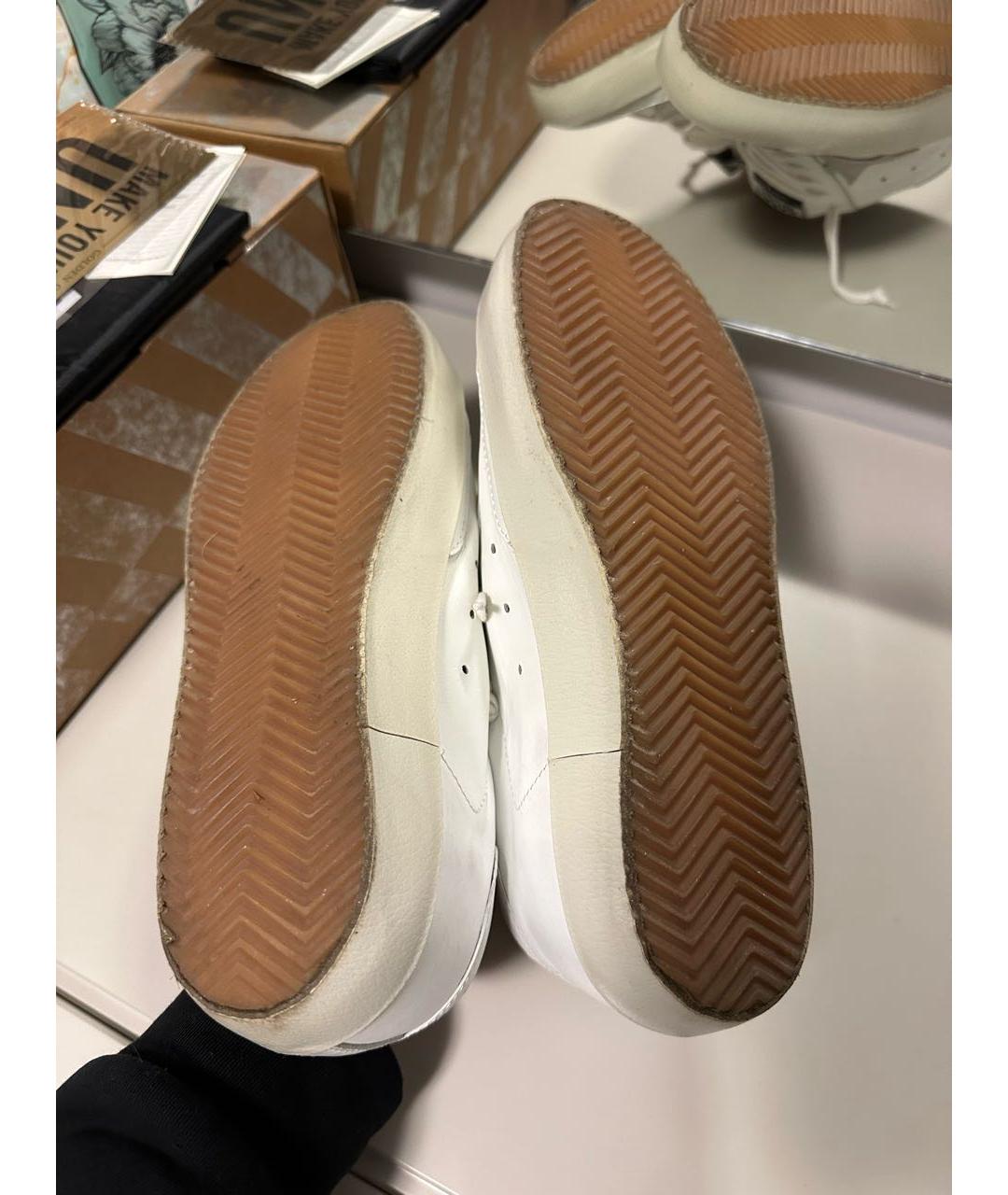 GOLDEN GOOSE DELUXE BRAND Белые кожаные кеды, фото 6