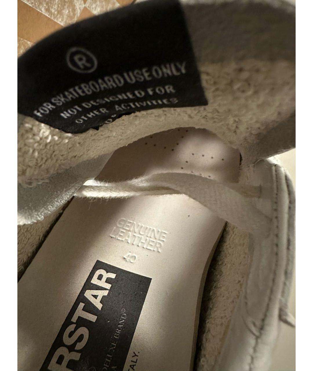 GOLDEN GOOSE DELUXE BRAND Белые кожаные кеды, фото 7