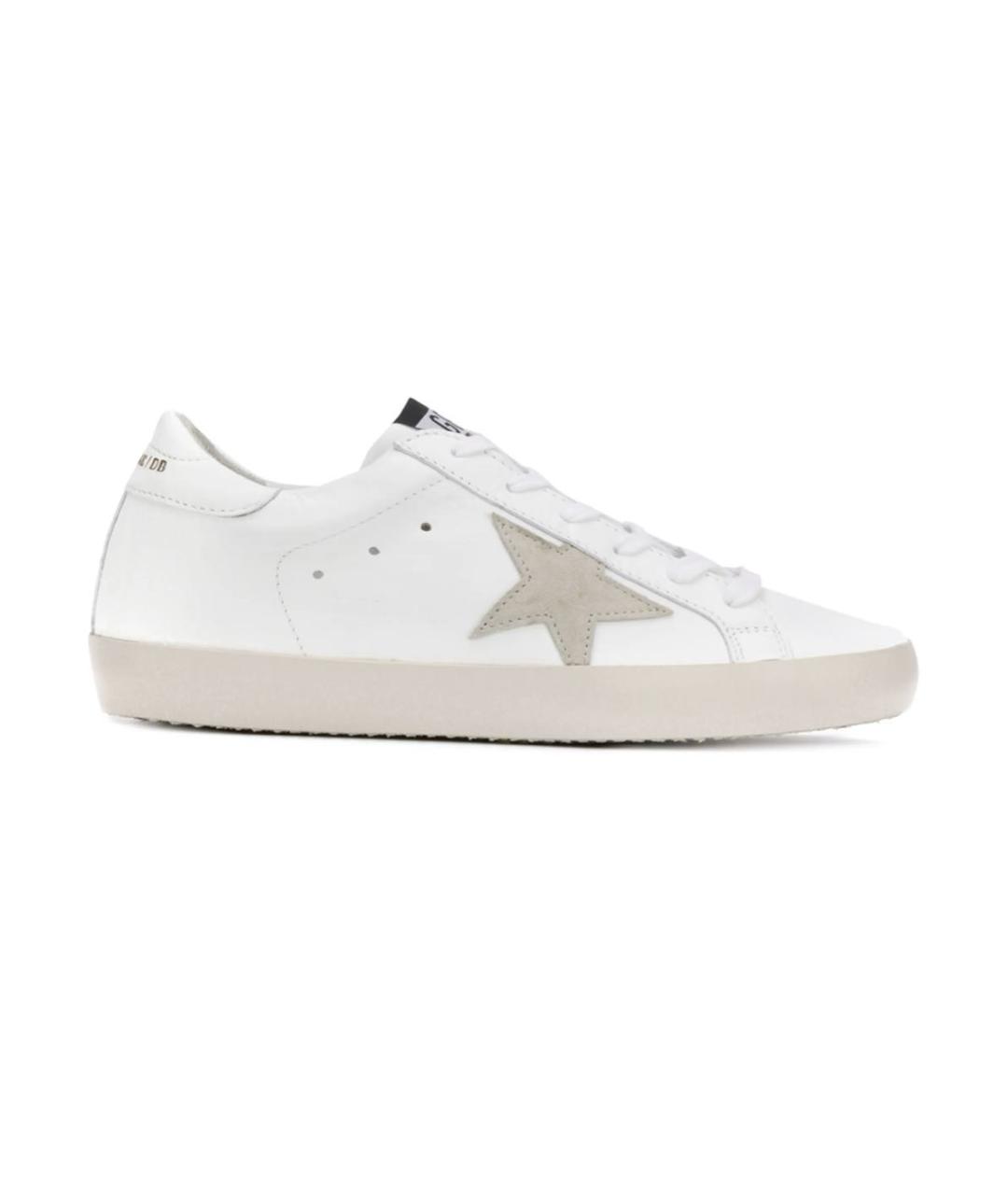 GOLDEN GOOSE DELUXE BRAND Белые кожаные кеды, фото 1