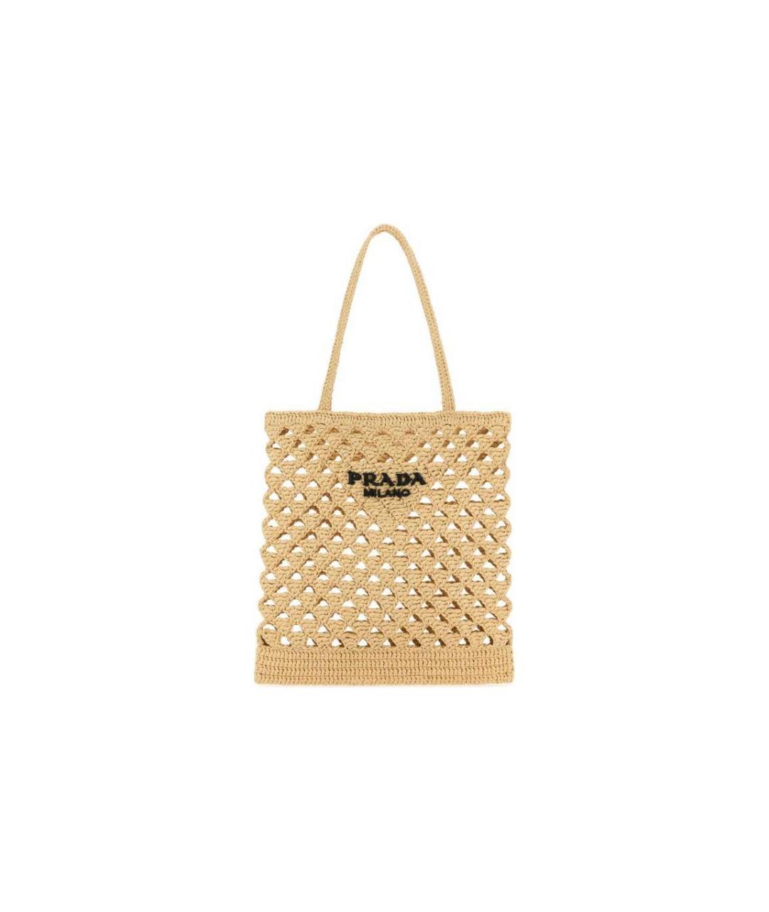 PRADA Бежевая сумка с короткими ручками, фото 1