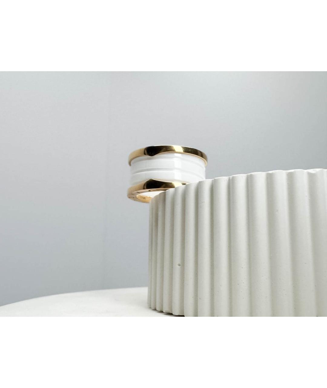 BVLGARI Белое кольцо из розового золота, фото 3