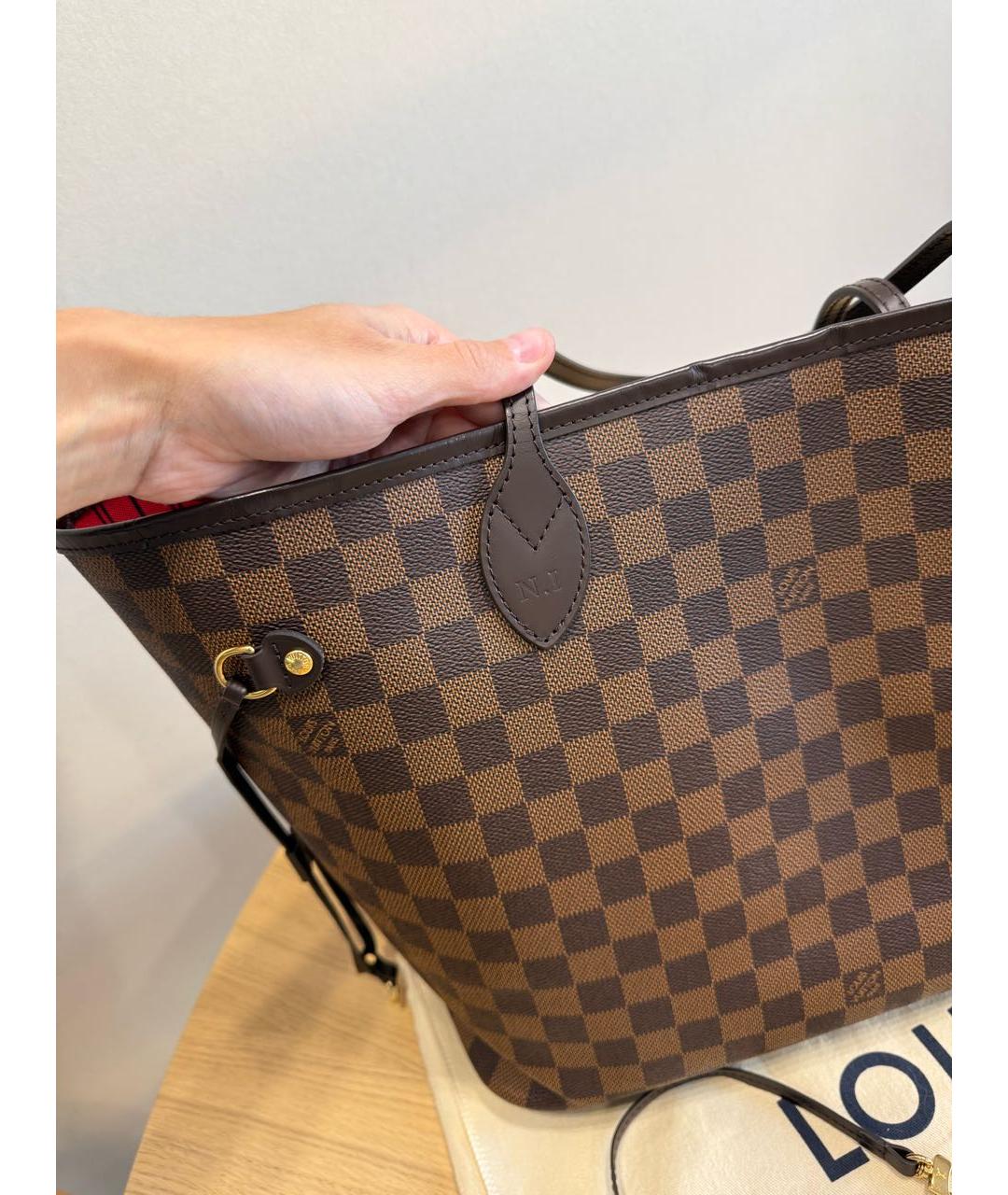 LOUIS VUITTON Коричневая сумка тоут, фото 4