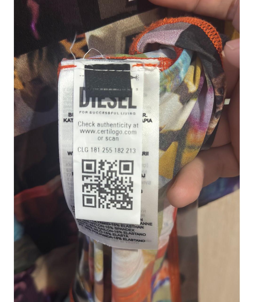 DIESEL Мульти полиамидовая футболка, фото 4