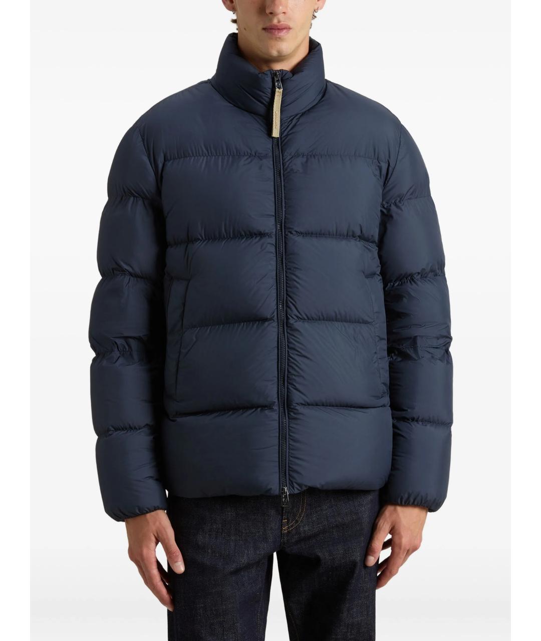 WOOLRICH Синее полиэстеровое пальто, фото 3
