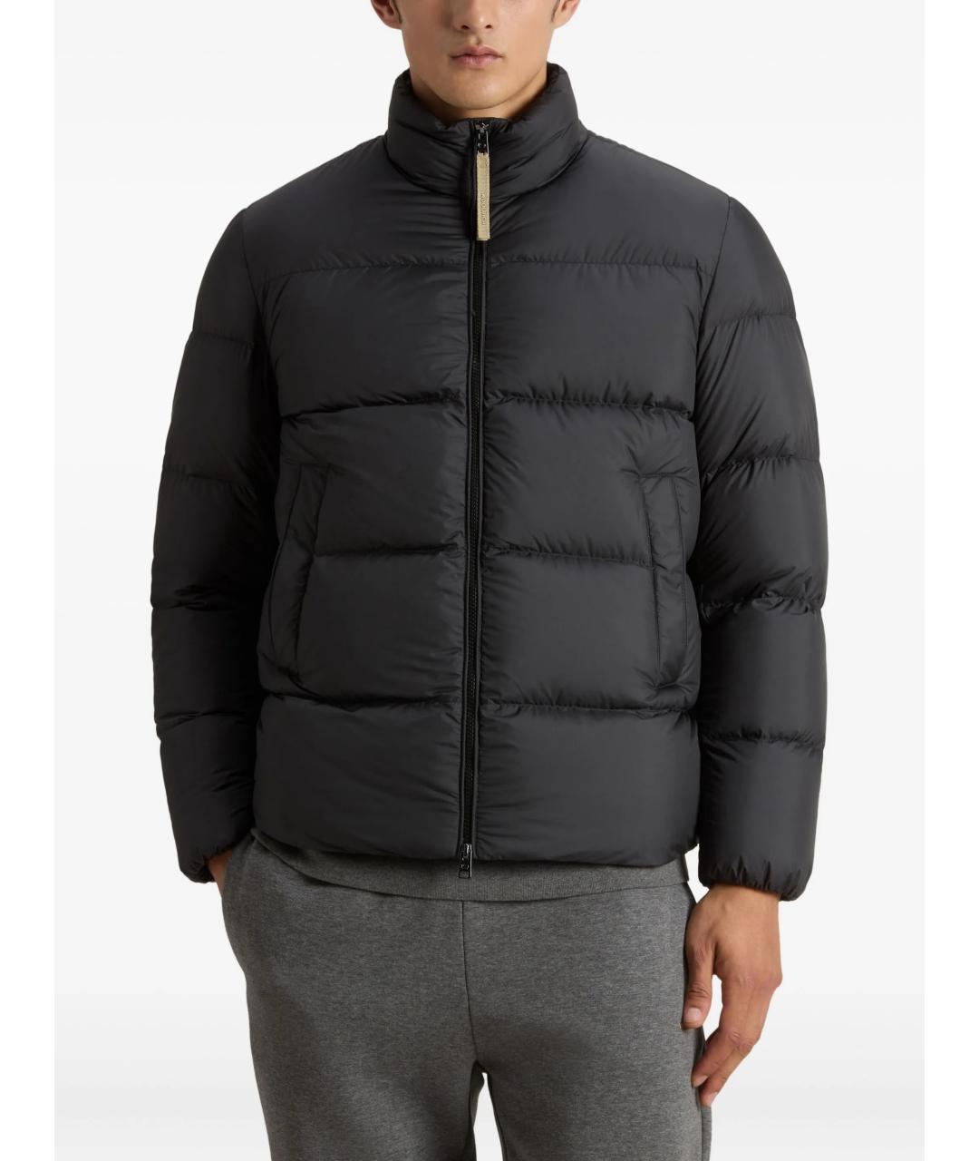 WOOLRICH Черное полиэстеровое пальто, фото 3