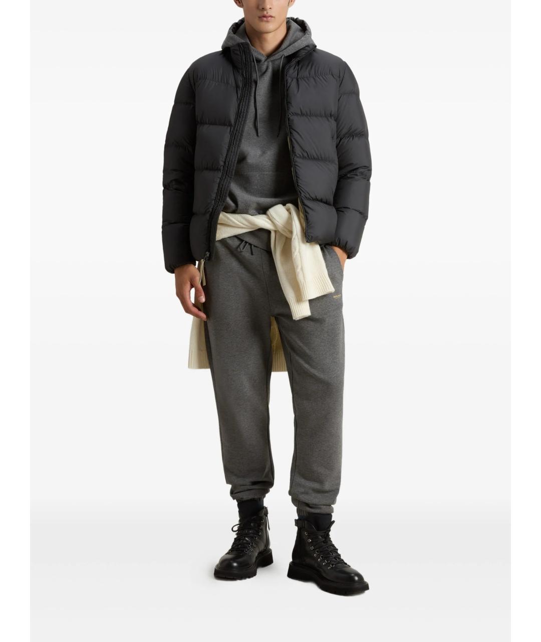 WOOLRICH Черное полиэстеровое пальто, фото 2