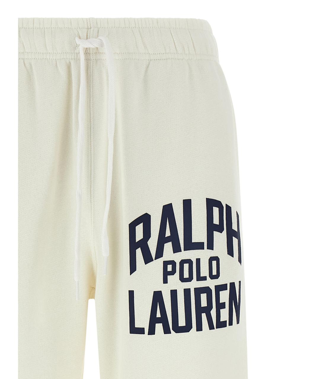 POLO RALPH LAUREN Белые хлопковые прямые брюки, фото 3