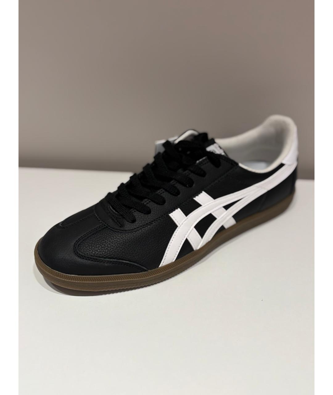 ONITSUKA TIGER Черные кожаные высокие кроссовки / кеды, фото 6