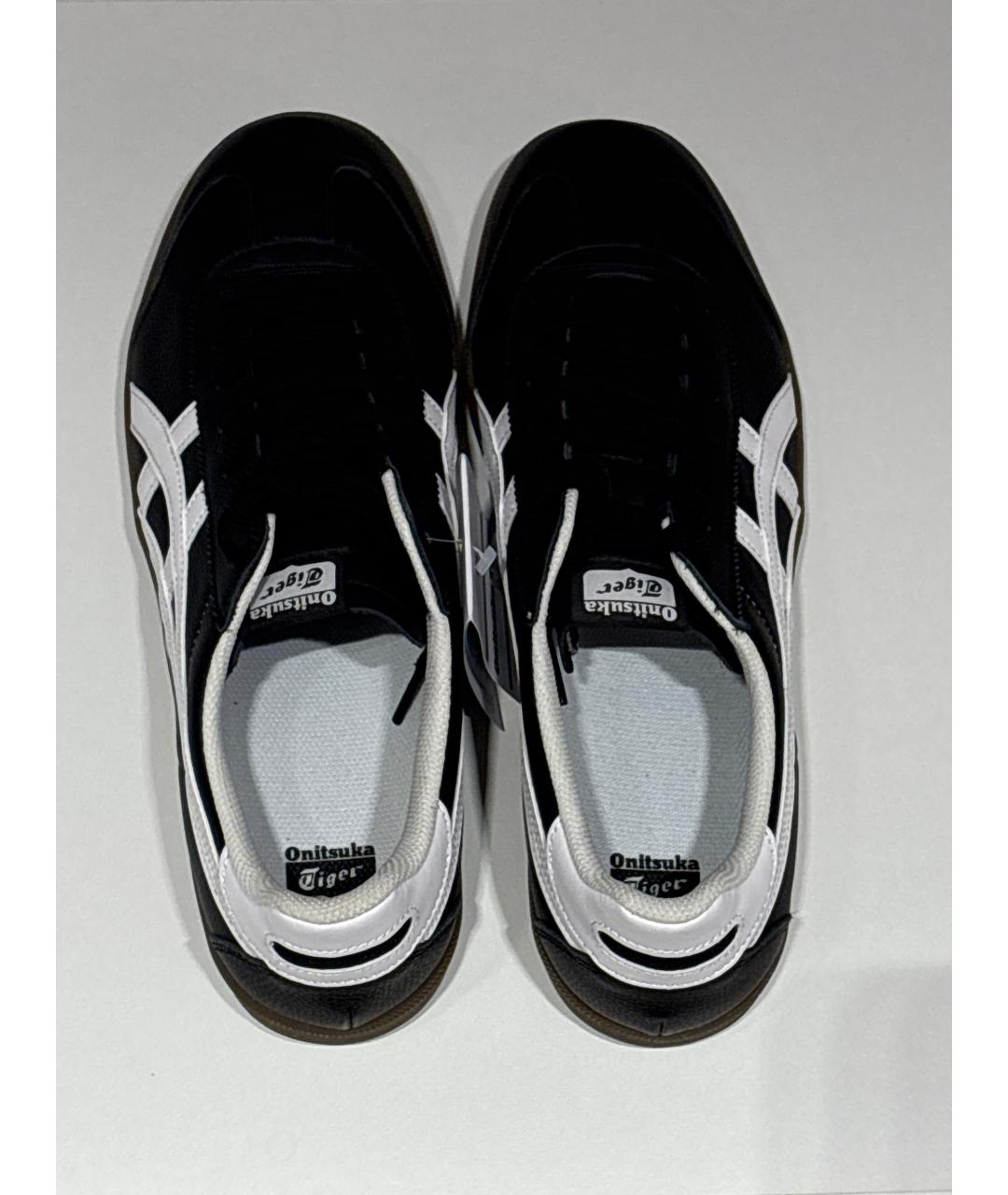 ONITSUKA TIGER Черные кожаные высокие кроссовки / кеды, фото 3