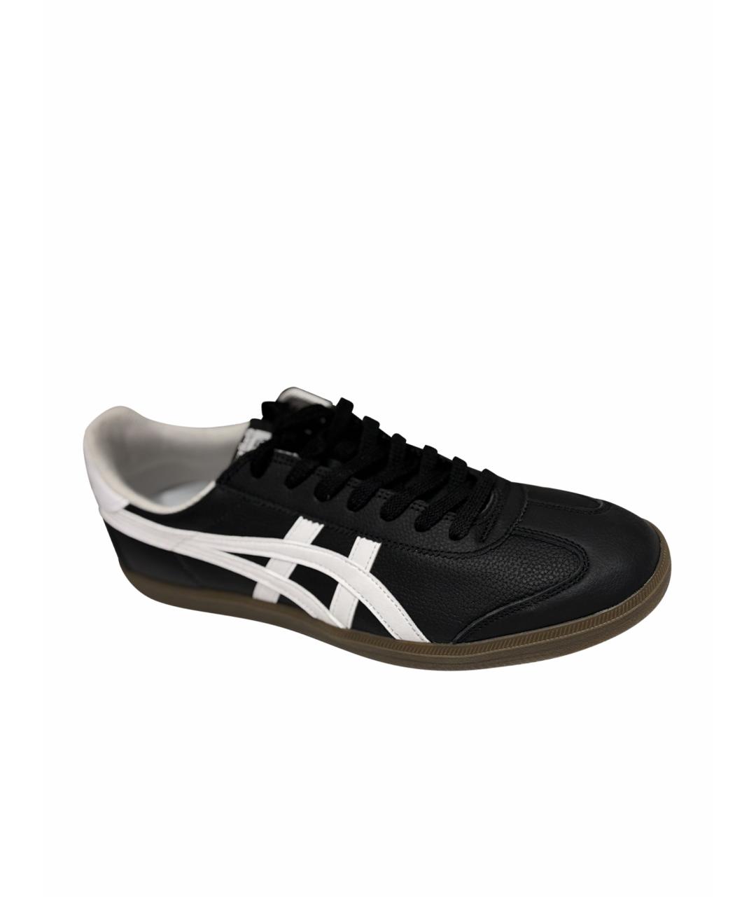 ONITSUKA TIGER Черные кожаные высокие кроссовки / кеды, фото 1