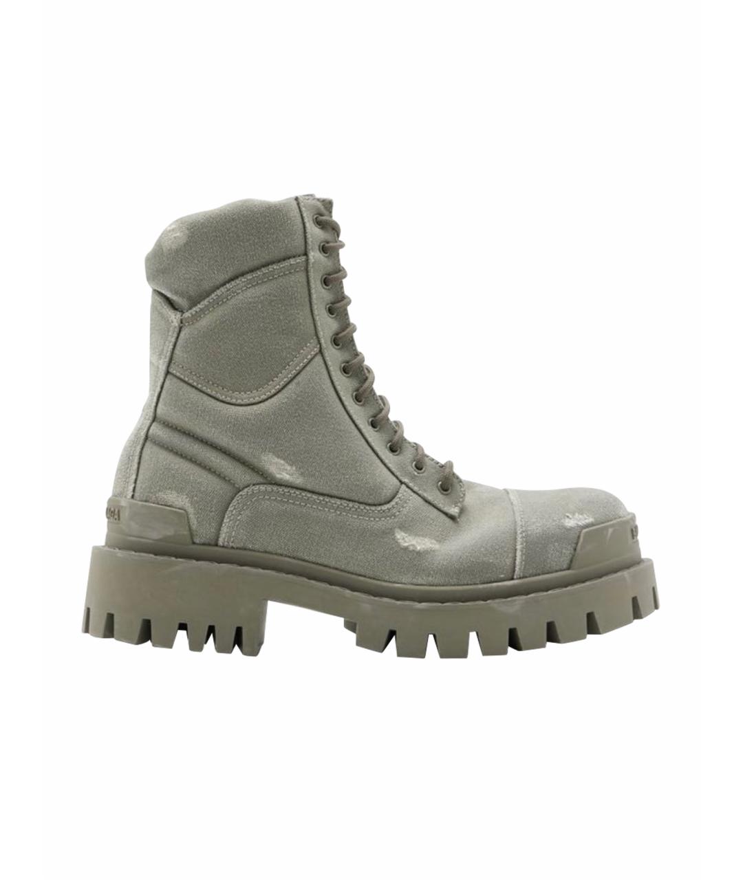 BALENCIAGA Серые ботинки, фото 1