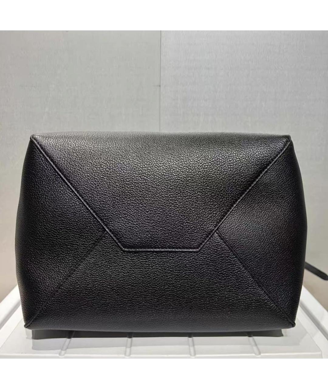 CELINE Черная кожаная сумка тоут, фото 7