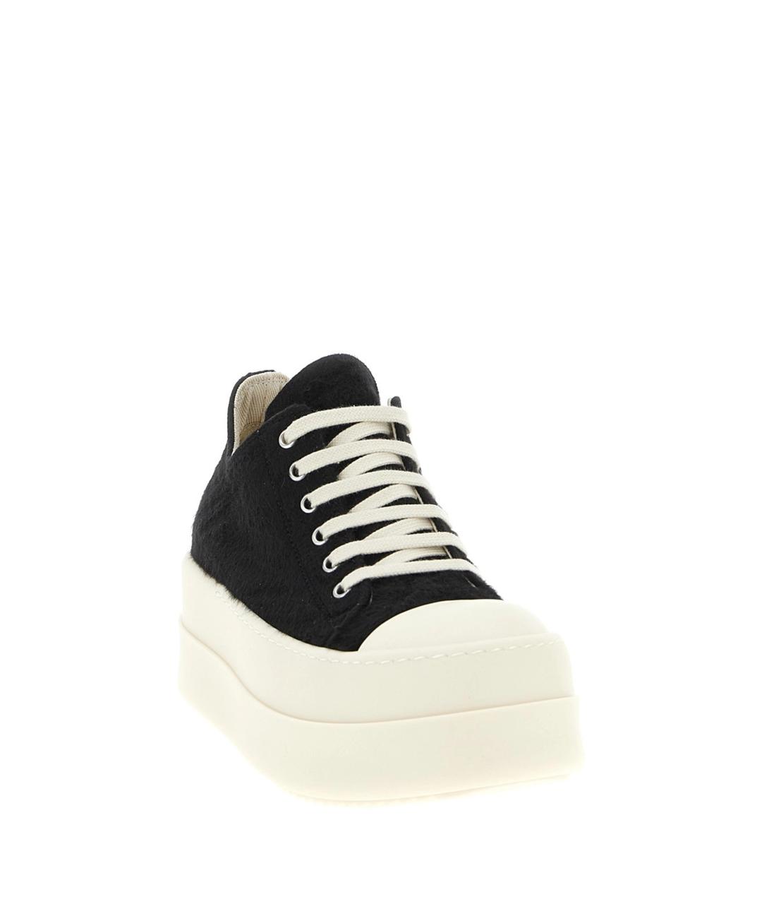 RICK OWENS DRKSHDW Черные текстильные кеды, фото 2