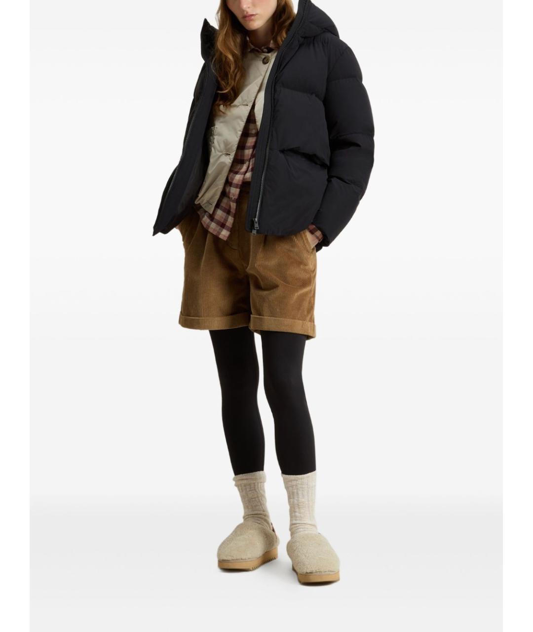 WOOLRICH Черное полиамидовое пальто, фото 3