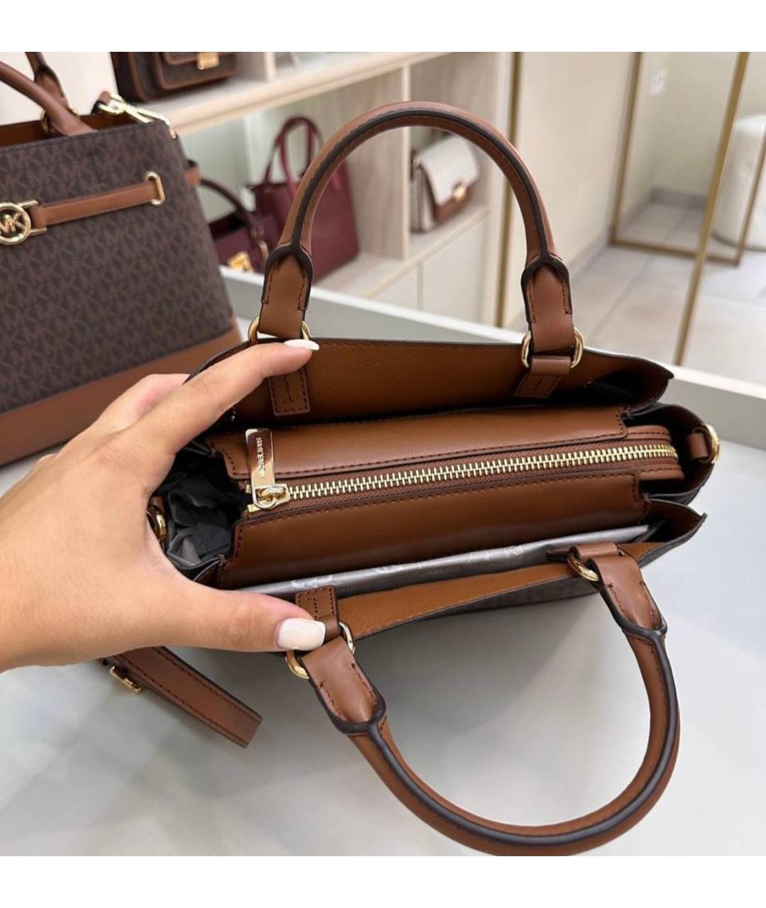 MICHAEL KORS Коричневая сумка с короткими ручками, фото 5