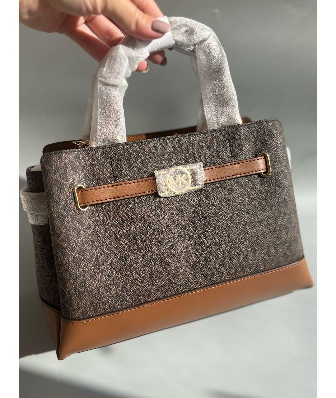 MICHAEL KORS Коричневая сумка с короткими ручками, фото 8