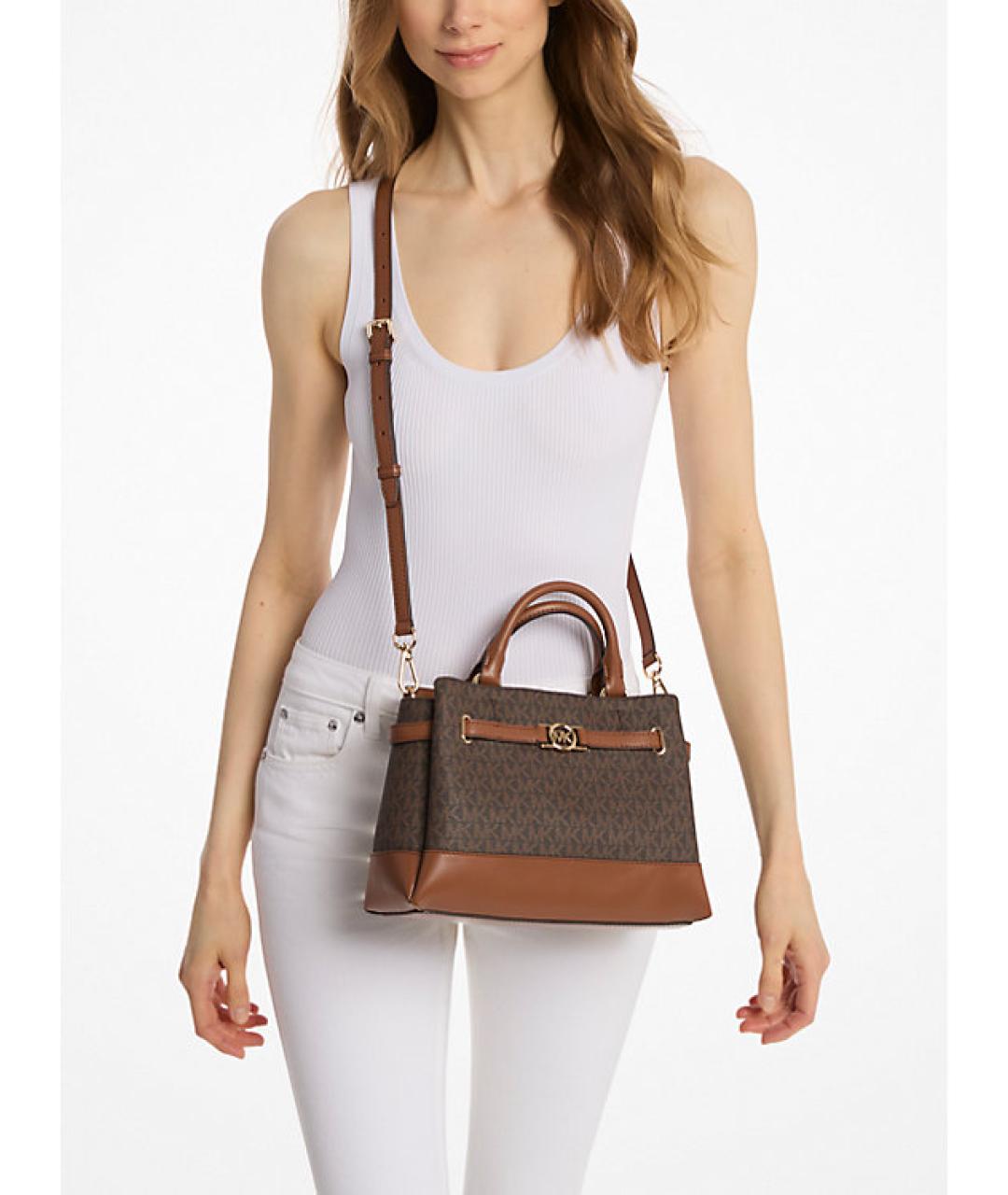 MICHAEL KORS Коричневая сумка с короткими ручками, фото 3