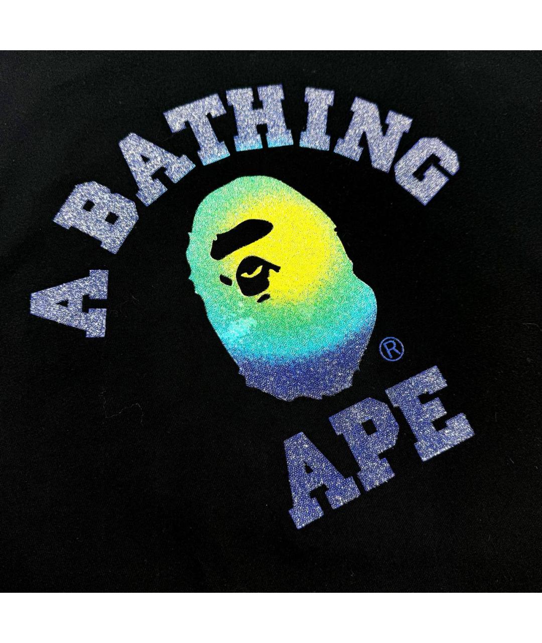 BAPE Черная хлопковая футболка, фото 2