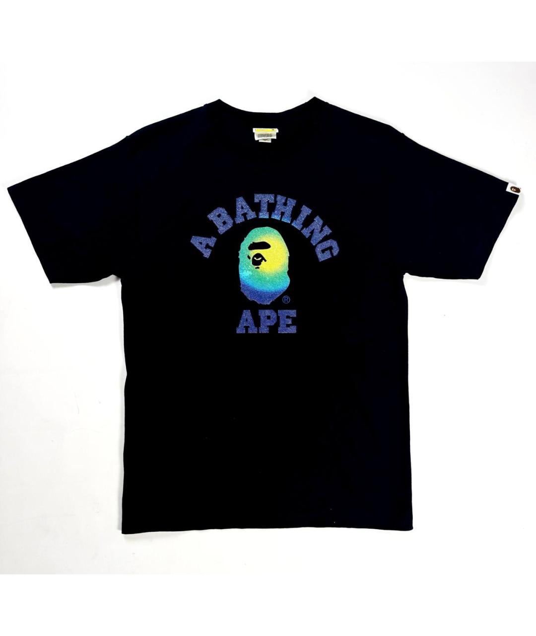 BAPE Черная хлопковая футболка, фото 6